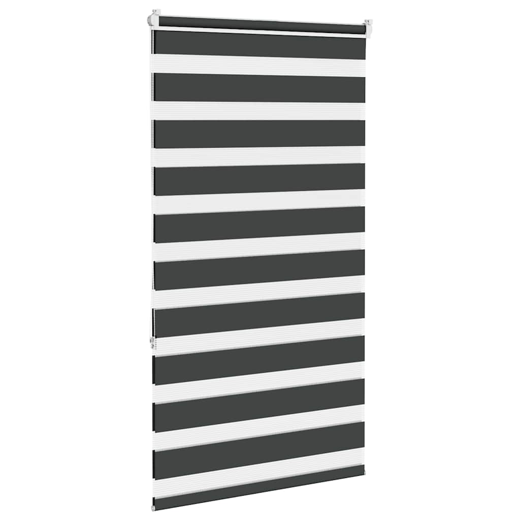 Zavjesa zebra crna 75x150 cm širina tkanine 70,9 cm poliester