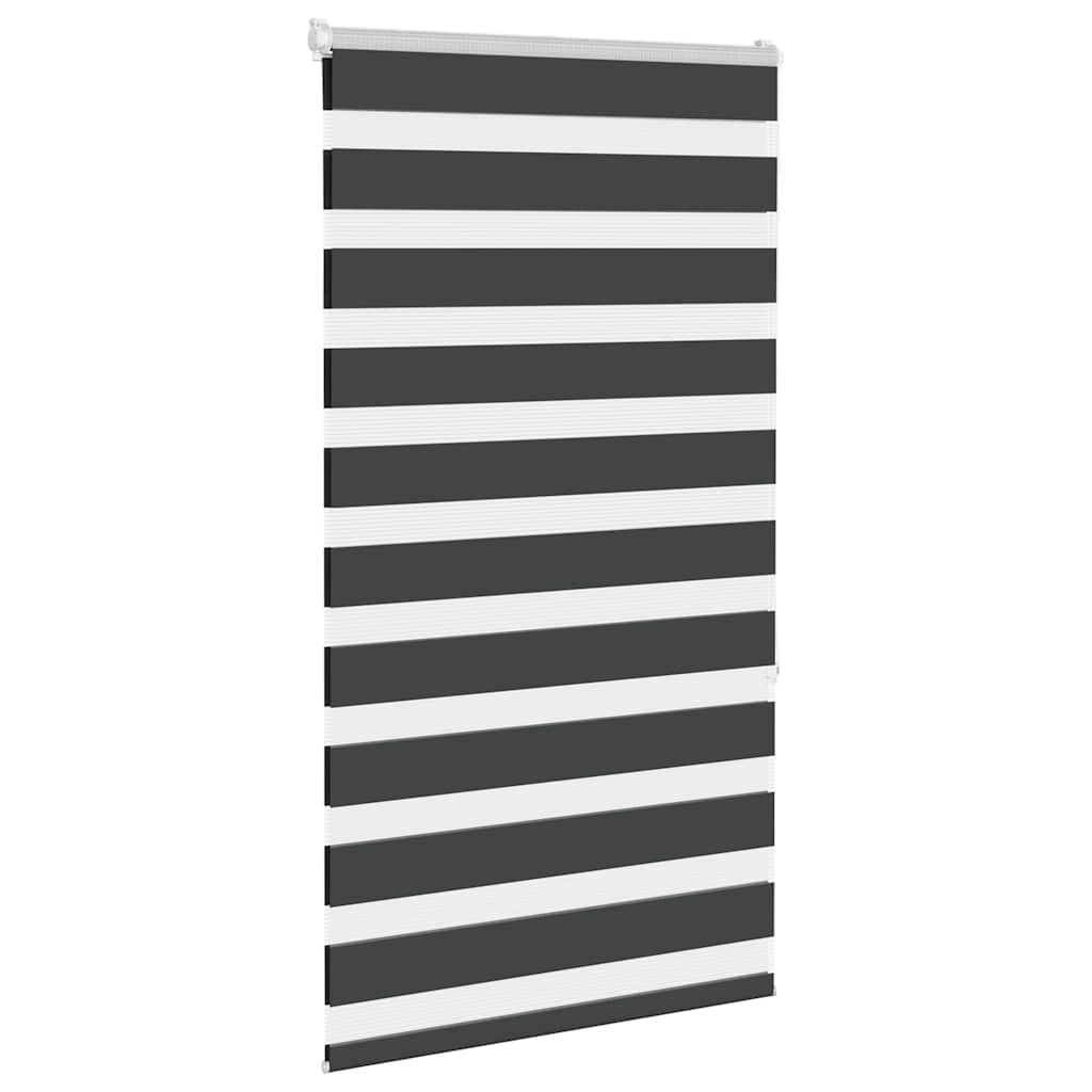 Zavjesa zebra crna 80x150 cm širina tkanine 75,9 cm poliester