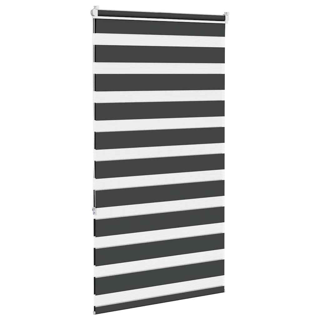 Zavjesa zebra crna 80x150 cm širina tkanine 75,9 cm poliester