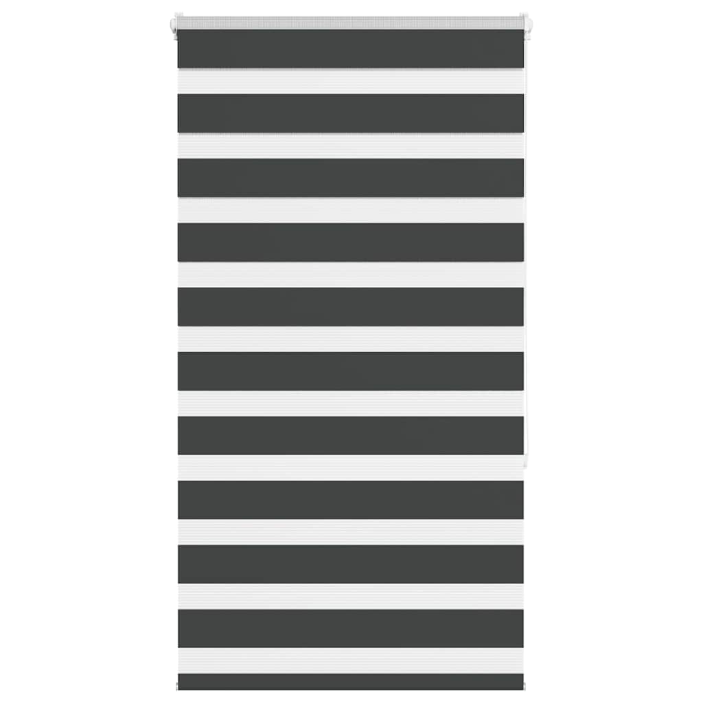Zavjesa zebra crna 90x150 cm širina tkanine 85,9 cm poliester
