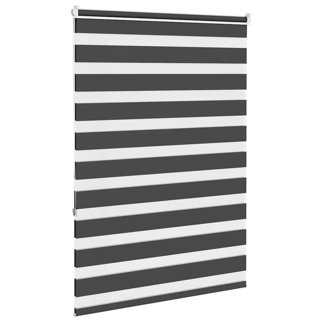Zavjesa zebra crna 110x150 cm širina tkanine 105,9 cm poliester