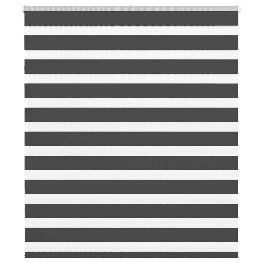 Zavjesa zebra crna 125x150 cm širina tkanine 120,9 cm poliester