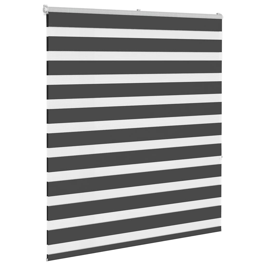 Zavjesa zebra crna 125x150 cm širina tkanine 120,9 cm poliester