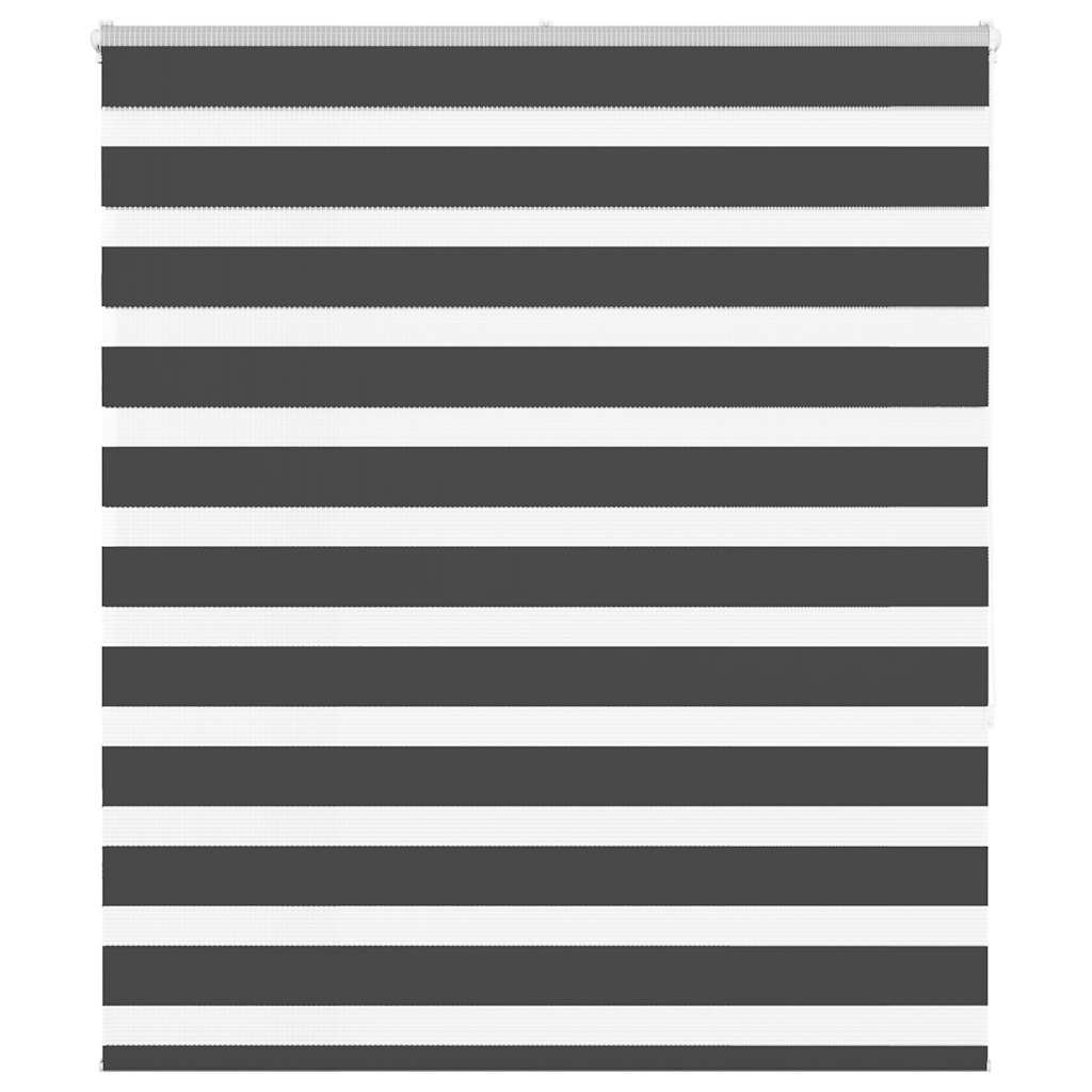Zavjesa zebra crna 130x150 cm širina tkanine 125,9 cm poliester