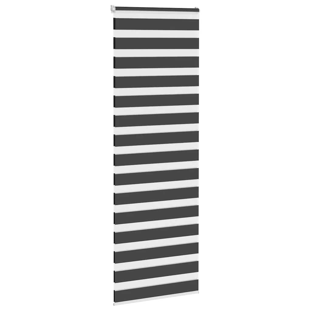 Zavjesa zebra crna 85x200 cm širina tkanine 80,9 cm poliester