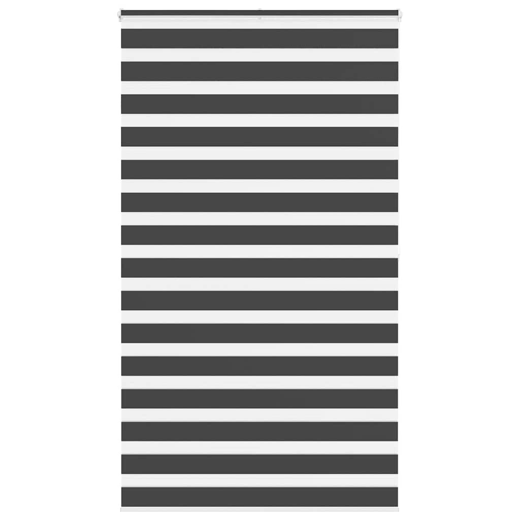Zavjesa zebra crna 125x200 cm širina tkanine 120,9 cm poliester