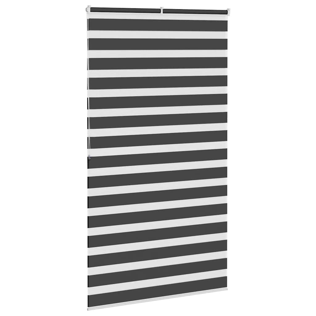 Zavjesa zebra crna 125x200 cm širina tkanine 120,9 cm poliester