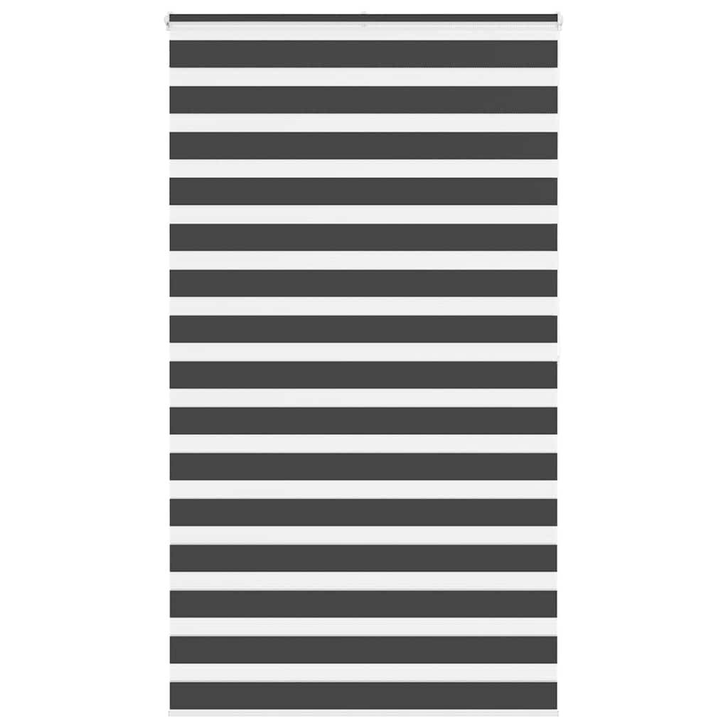 Zavjesa zebra crna 135x200 cm širina tkanine 130,9 cm poliester