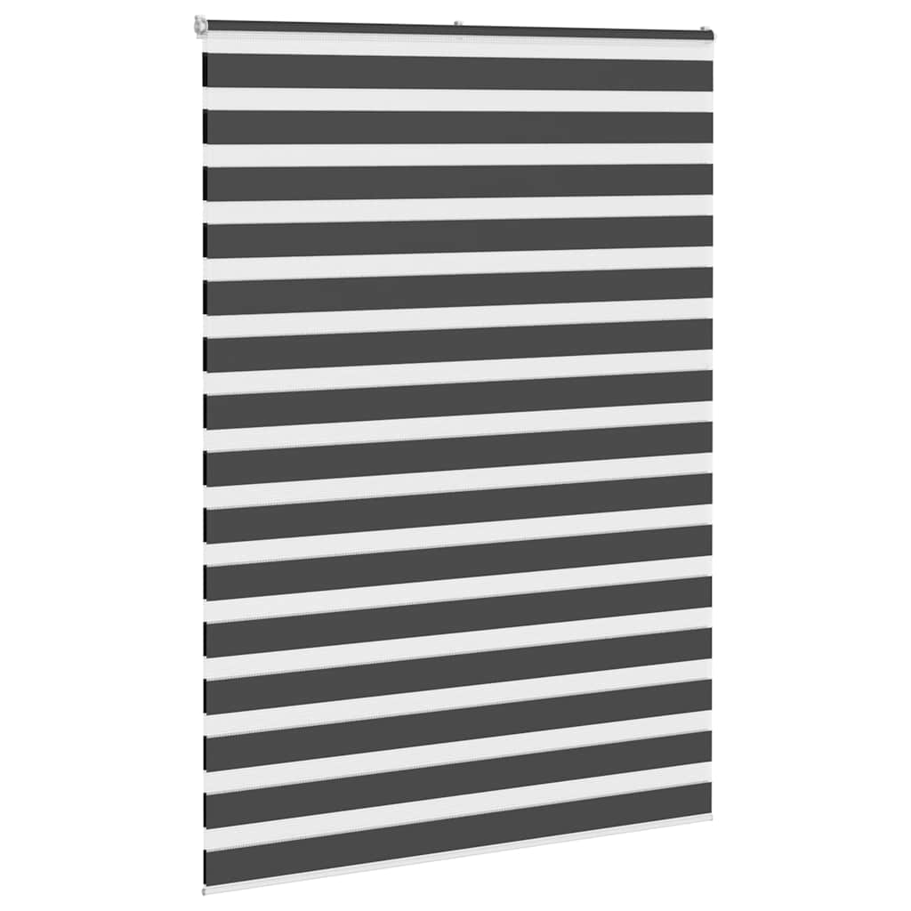 Zavjesa zebra crna 155x200 cm širina tkanine 150,9 cm poliester