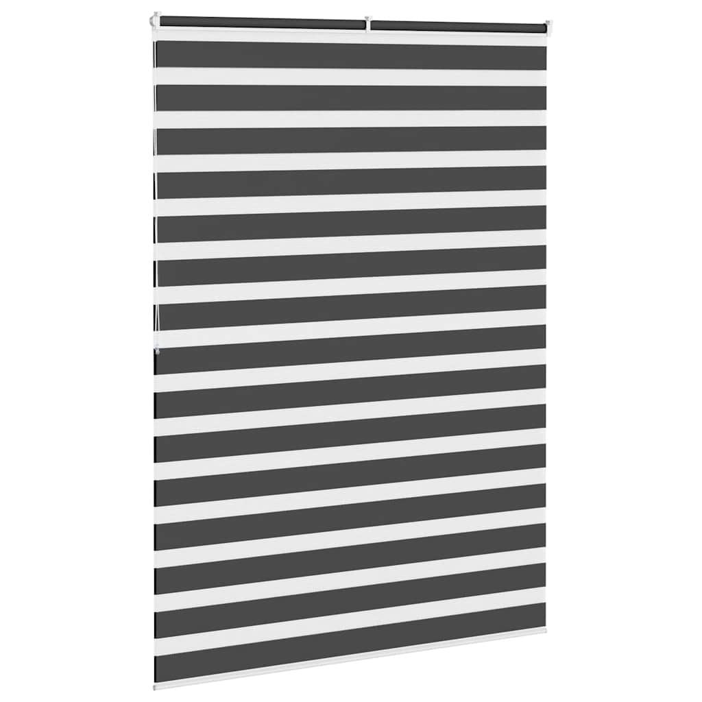 Zavjesa zebra crna 155x200 cm širina tkanine 150,9 cm poliester
