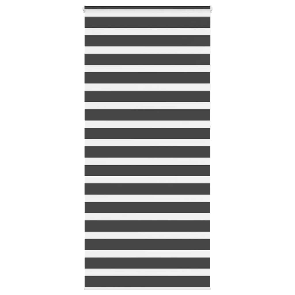 Zavjesa zebra crna 95x230 cm širina tkanine 90,9 cm poliester
