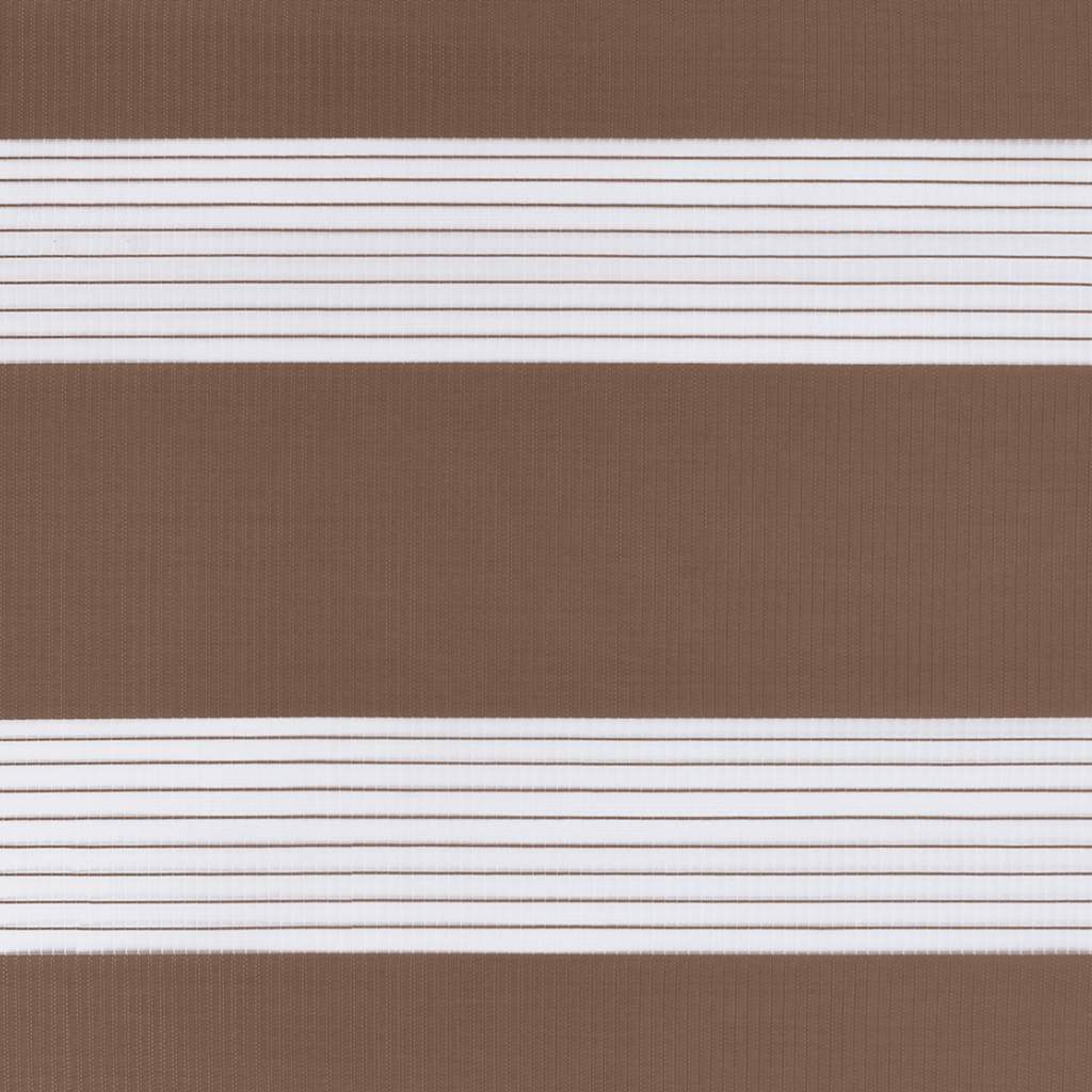Zebra zavjesa Smeđa 120x100 cm Širina tkanine 115,9 cm Poliester