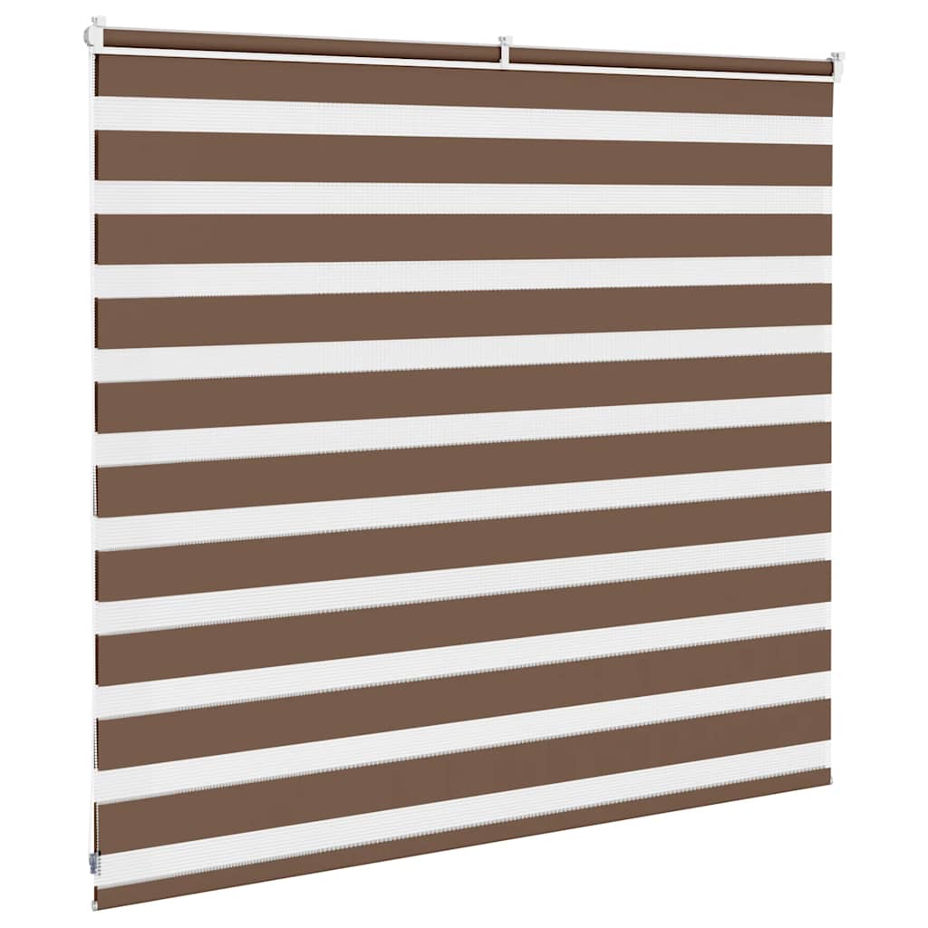 Zebra zavjesa Smeđa 165x100 cm Širina tkanine 160,9 cm Poliester