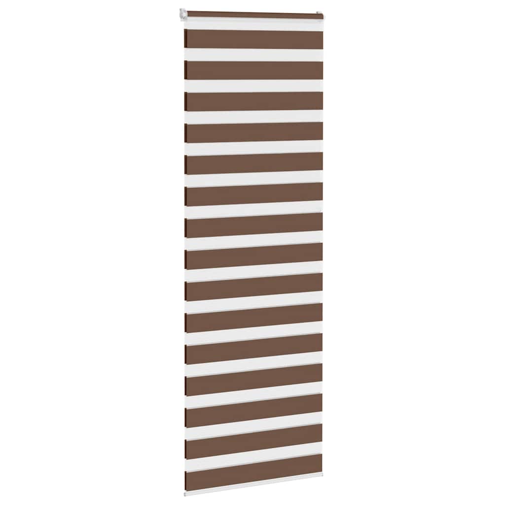 Zebra zavjesa Smeđa 85x200 cm Širina tkanine 80,9 cm Poliester
