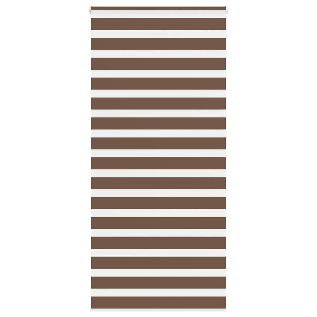 Zebra zavjesa smeđa 105x200 cm širina tkanine 100,9 cm poliester