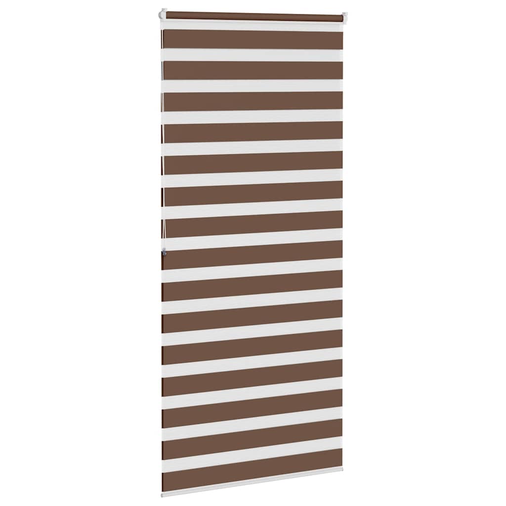 Zebra zavjesa smeđa 105x200 cm širina tkanine 100,9 cm poliester