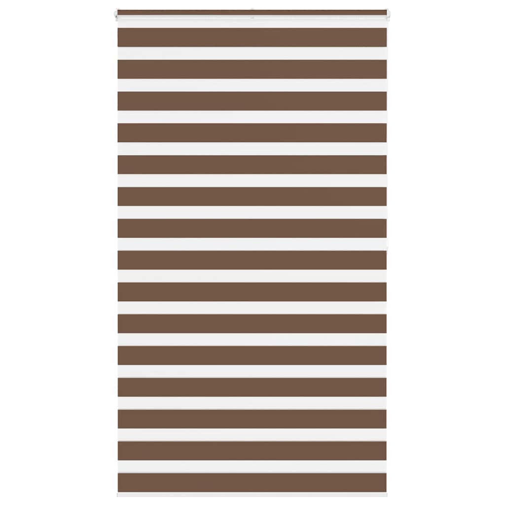 Zebra zavjesa Smeđa 120x200 cm Širina tkanine 115,9 cm Poliester