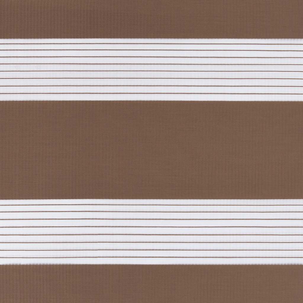 Zebra zavjesa Smeđa 145x200 cm Širina tkanine 140,9 cm Poliester