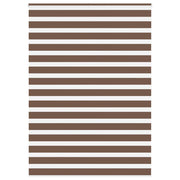 Zebra zavjesa Smeđa 155x200 cm Širina tkanine 150,9 cm Poliester