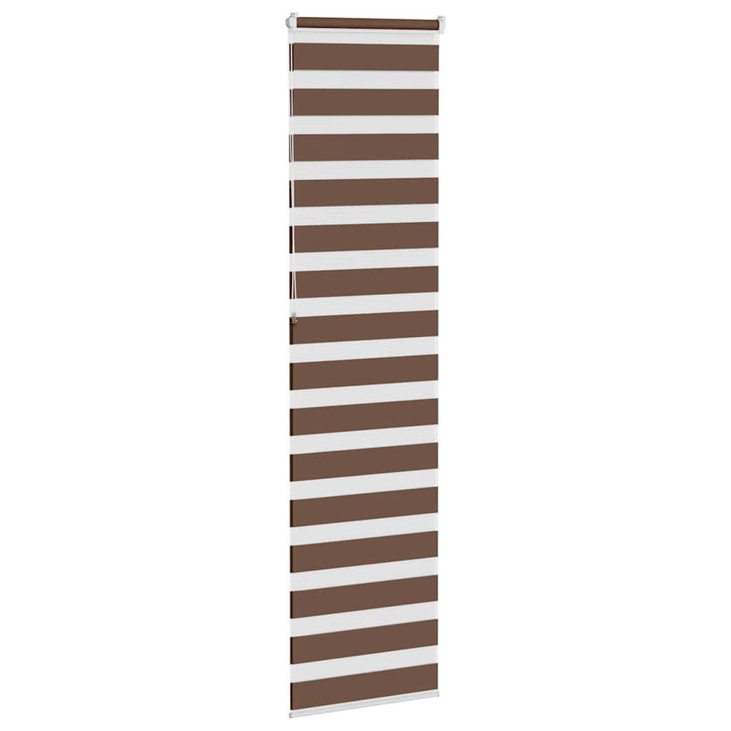 Zebra zavjesa Smeđa 65x230 cm Širina tkanine 60,9 cm Poliester