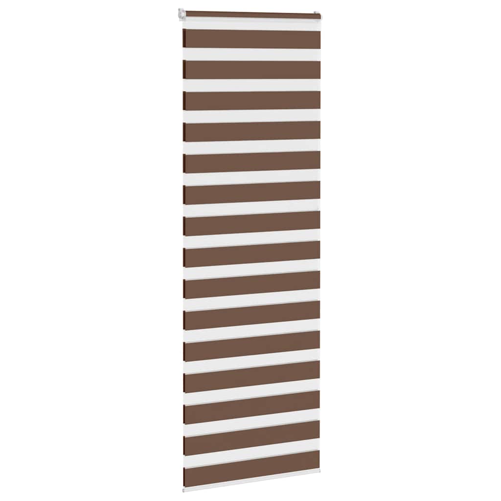 Zebra zavjesa smeđa 70x230 cm širina tkanine 65,9 cm poliester