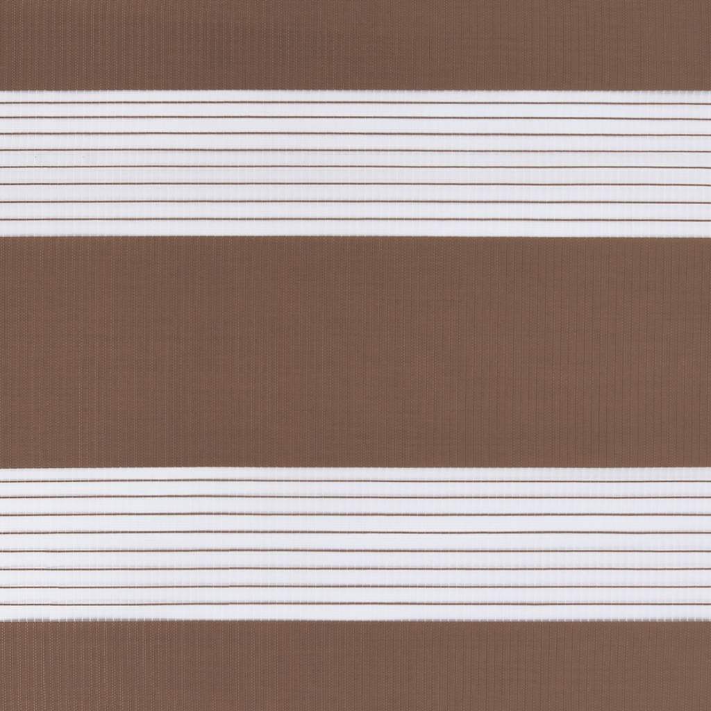 Zebra zavjesa Smeđa 140x230 cm Širina tkanine 135,9 cm Poliester