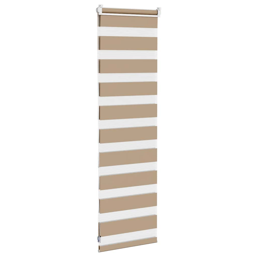 Zebra zavjesa Pješčano smeđa 50x100 cm Širina tkanine 45,9 cm Poliester