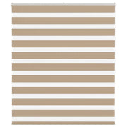 Zebra zavjesa Pješčano smeđa 135x100 cm Širina tkanine 130,9 cm Poliester