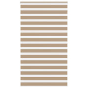 Zebra zavjesa Pješčano smeđa 135x200 cm Širina tkanine 130,9 cm Poliester