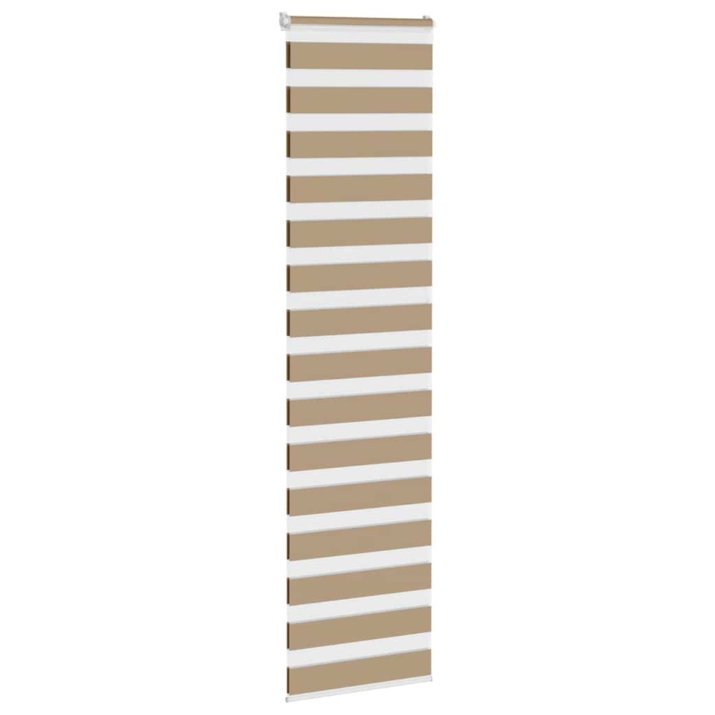 Zebra zavjesa Pješčano smeđa 55x230 cm Širina tkanine 50,9 cm Poliester