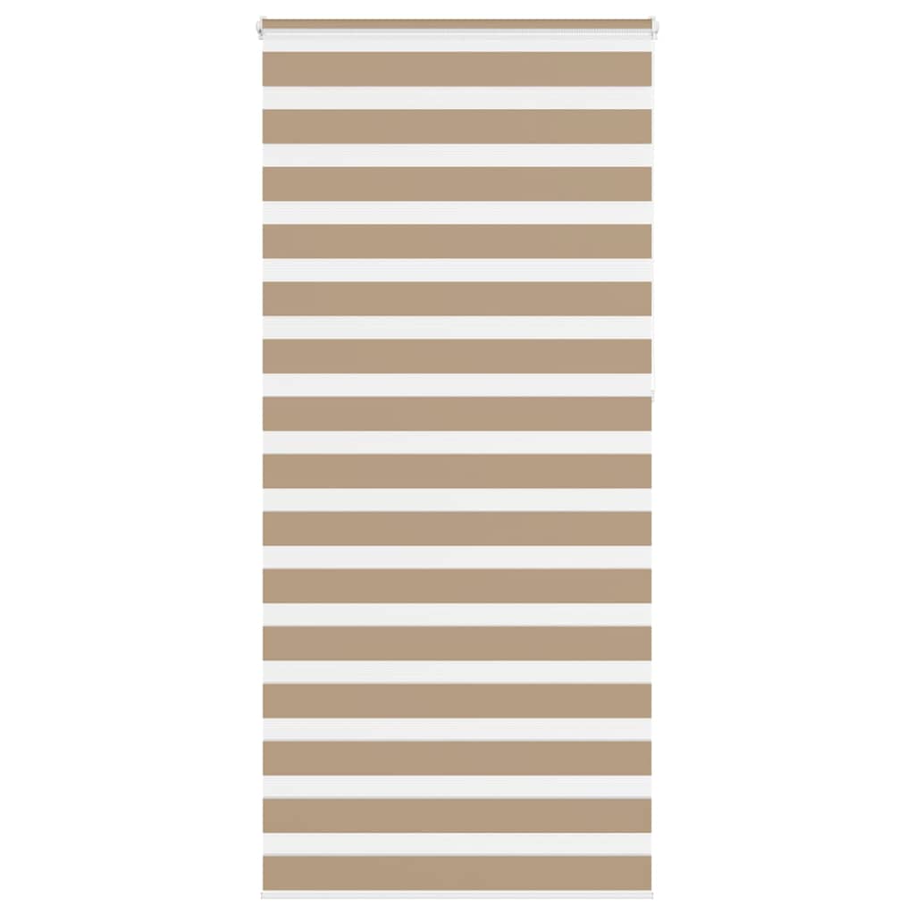 Zebra zavjesa Pješčano smeđa 105x230 cm Širina tkanine 100,9 cm Poliester