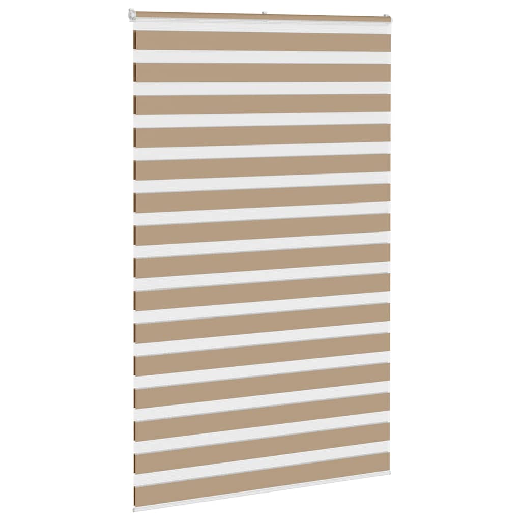 Zebra zavjesa Pješčano smeđa 140x230 cm Širina tkanine 135,9 cm Poliester