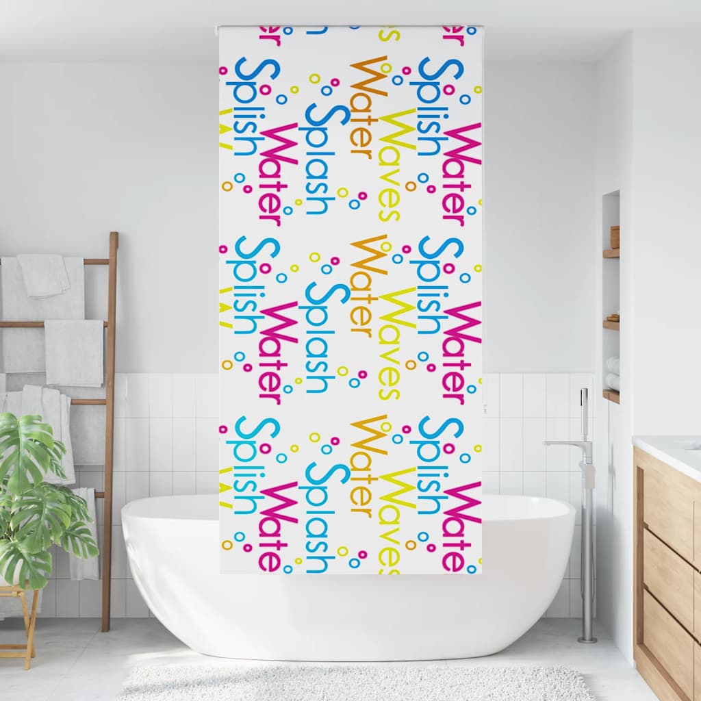 Rolo zavjesa za tuš 100x240 cm širina tkanine 96 cm