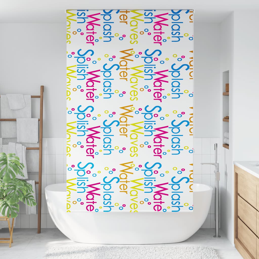 Rolo zavjesa za tuš 120x240 cm širina tkanine 116 cm