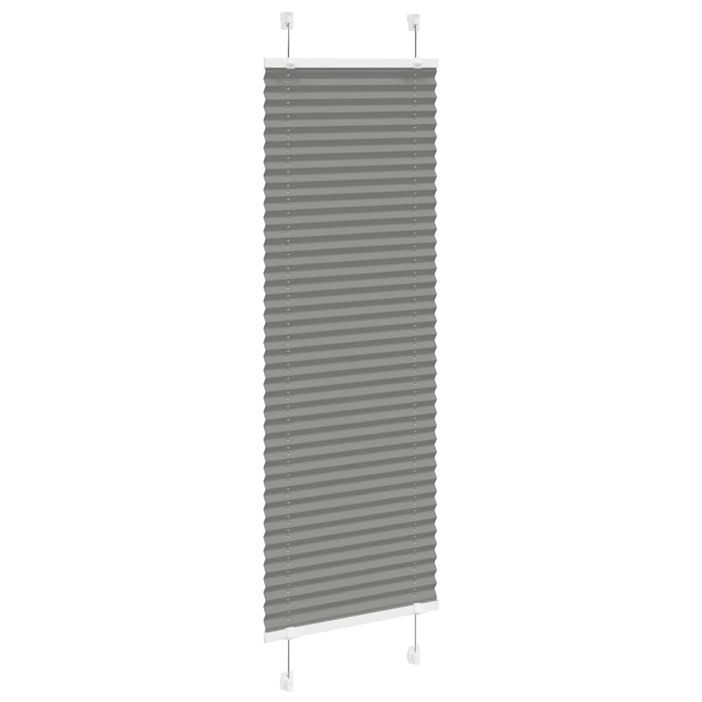 Plisirana roleta antracit 40x100 cm širina tkanine 39,4 cm