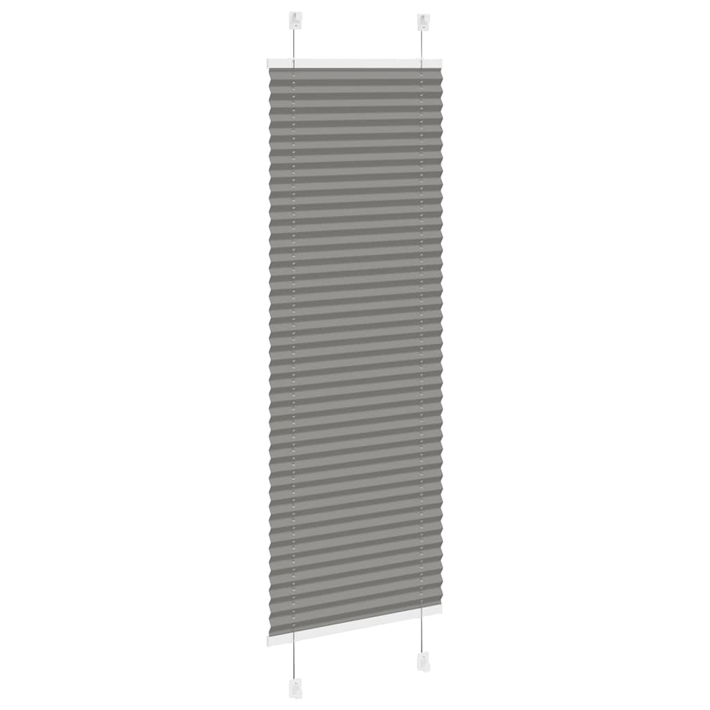 Plisirana roleta antracit 40x100 cm širina tkanine 39,4 cm