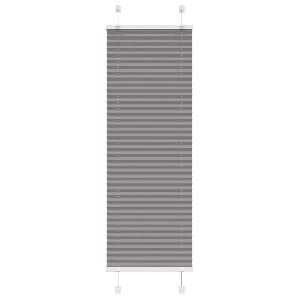 Plisirana roleta antracit 50x100 cm širina tkanine 49,4 cm