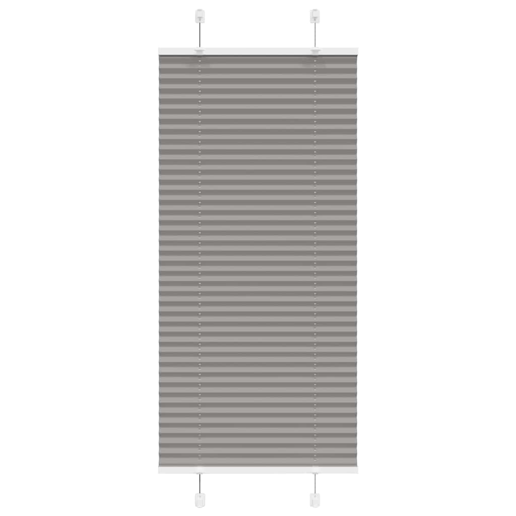 Plisirana roleta antracit 65x100 cm širina tkanine 64,4 cm