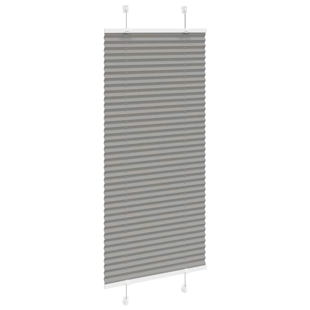 Plisirana roleta antracit 65x100 cm širina tkanine 64,4 cm