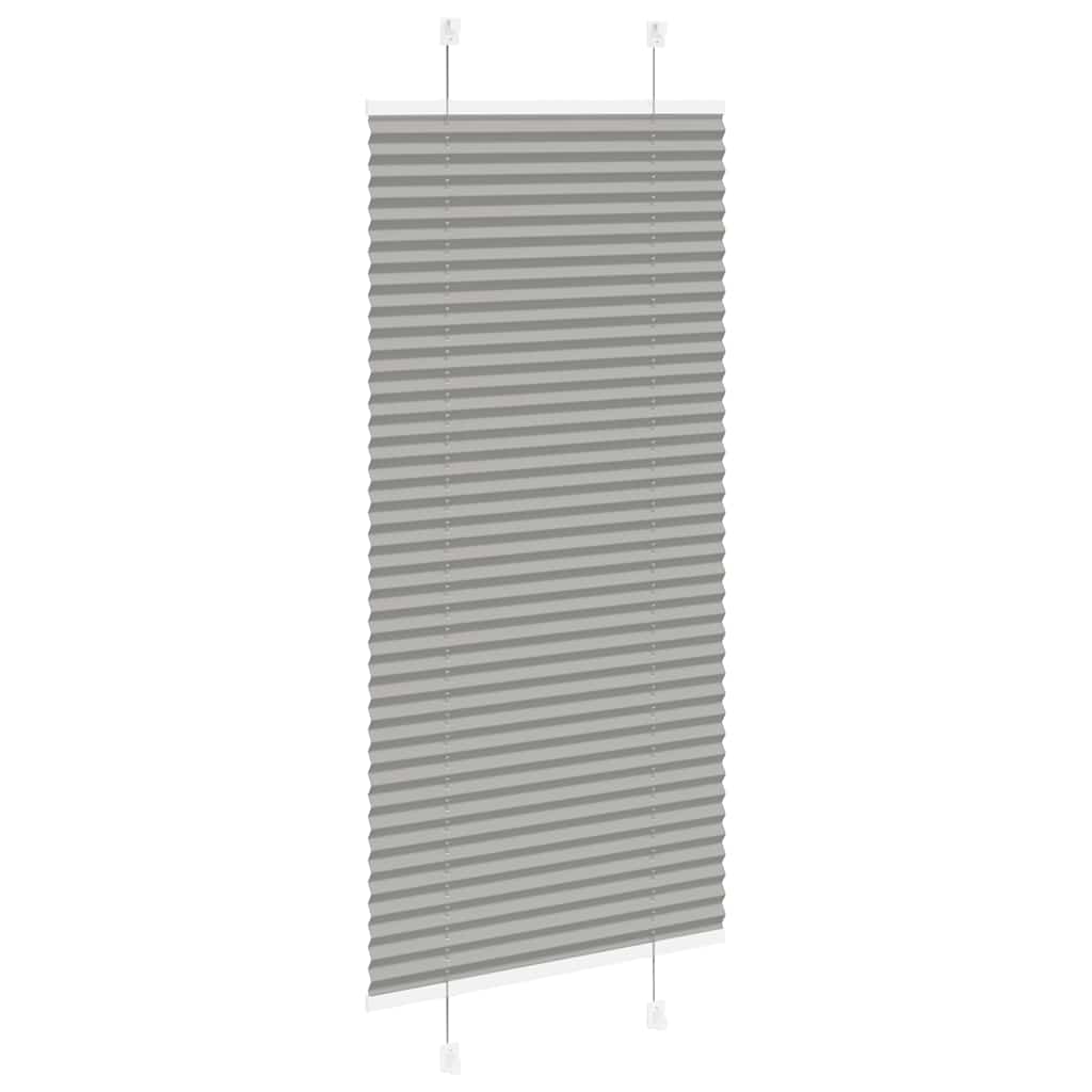 Plisirana roleta antracit 65x100 cm širina tkanine 64,4 cm