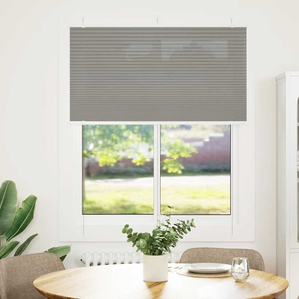 Plisirana roleta antracit 105x100 cm širina tkanine 104,4 cm