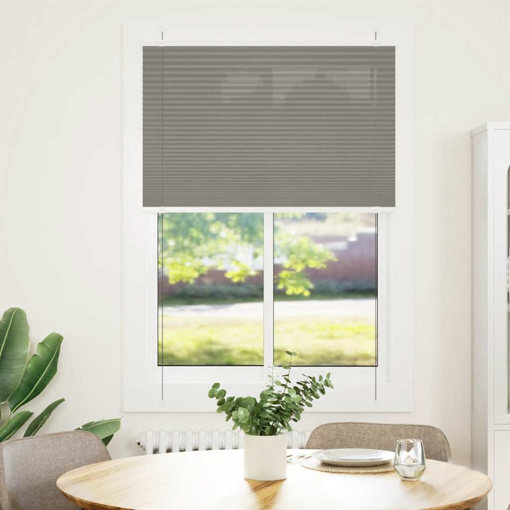 Plisirana roleta antracit 85x150 cm širina tkanine 84,4 cm