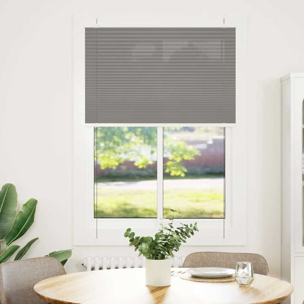 Plisirana roleta antracit 95x150 cm širina tkanine 94,4 cm