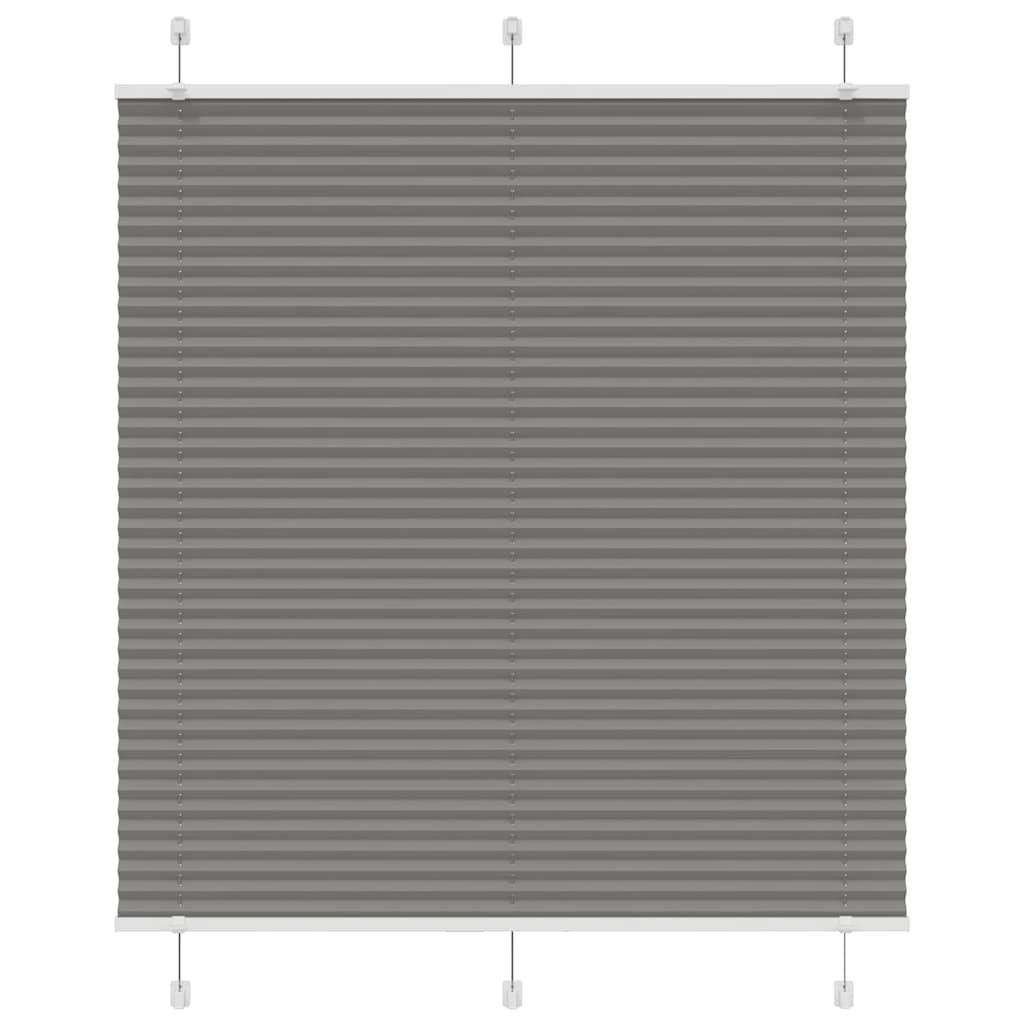 Plisirana roleta antracit 120x150 cm širina tkanine 119,4 cm