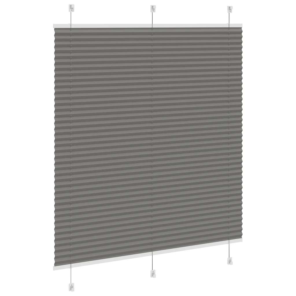 Plisirana roleta antracit 120x150 cm širina tkanine 119,4 cm