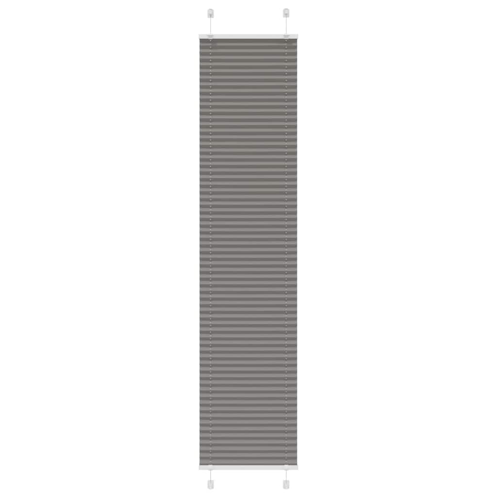Plisirana roleta antracit 50x200 cm širina tkanine 49,4 cm