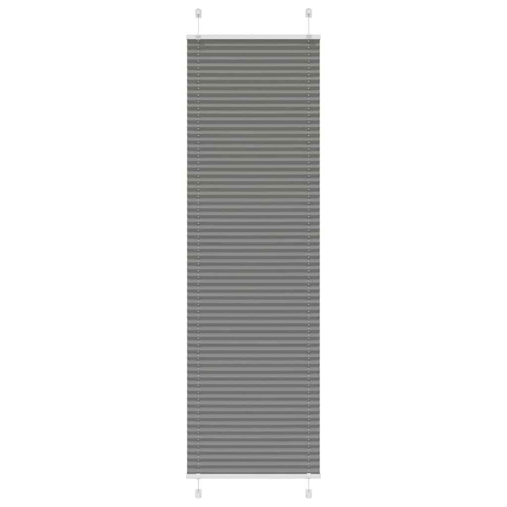 Plisirana roleta antracit 60x200 cm širina tkanine 59,4 cm
