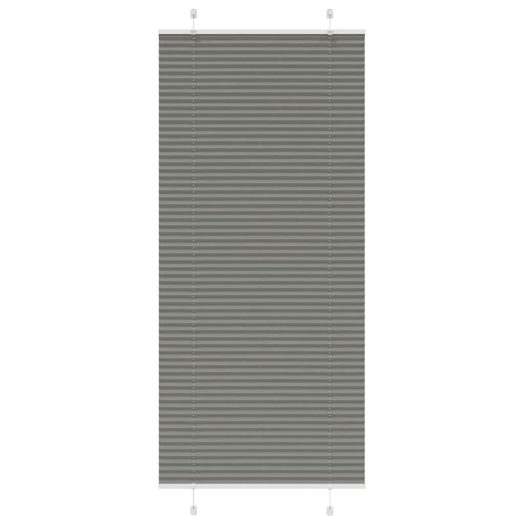 Plisirana roleta antracit 100x200 cm širina tkanine 99,4 cm