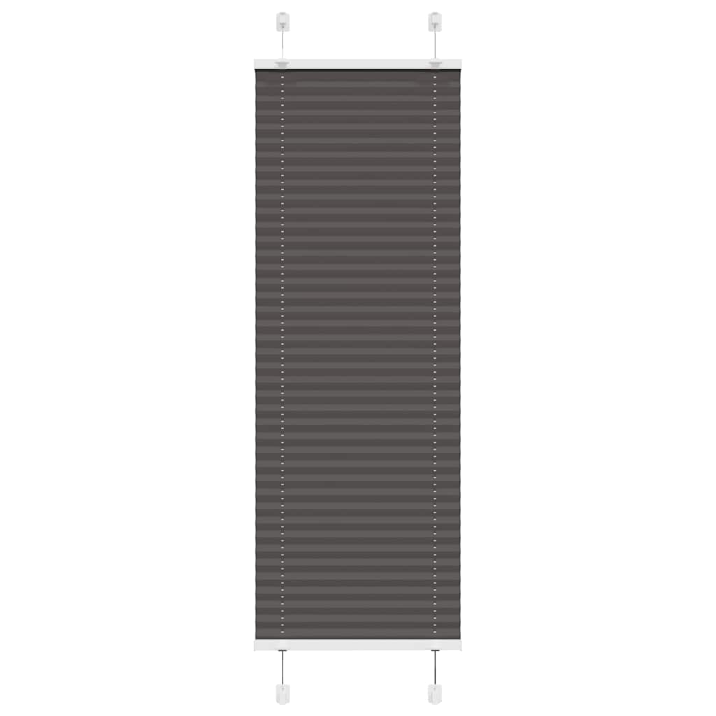 Plisirana roleta crna 40x100 cm širina tkanine 39,4 cm