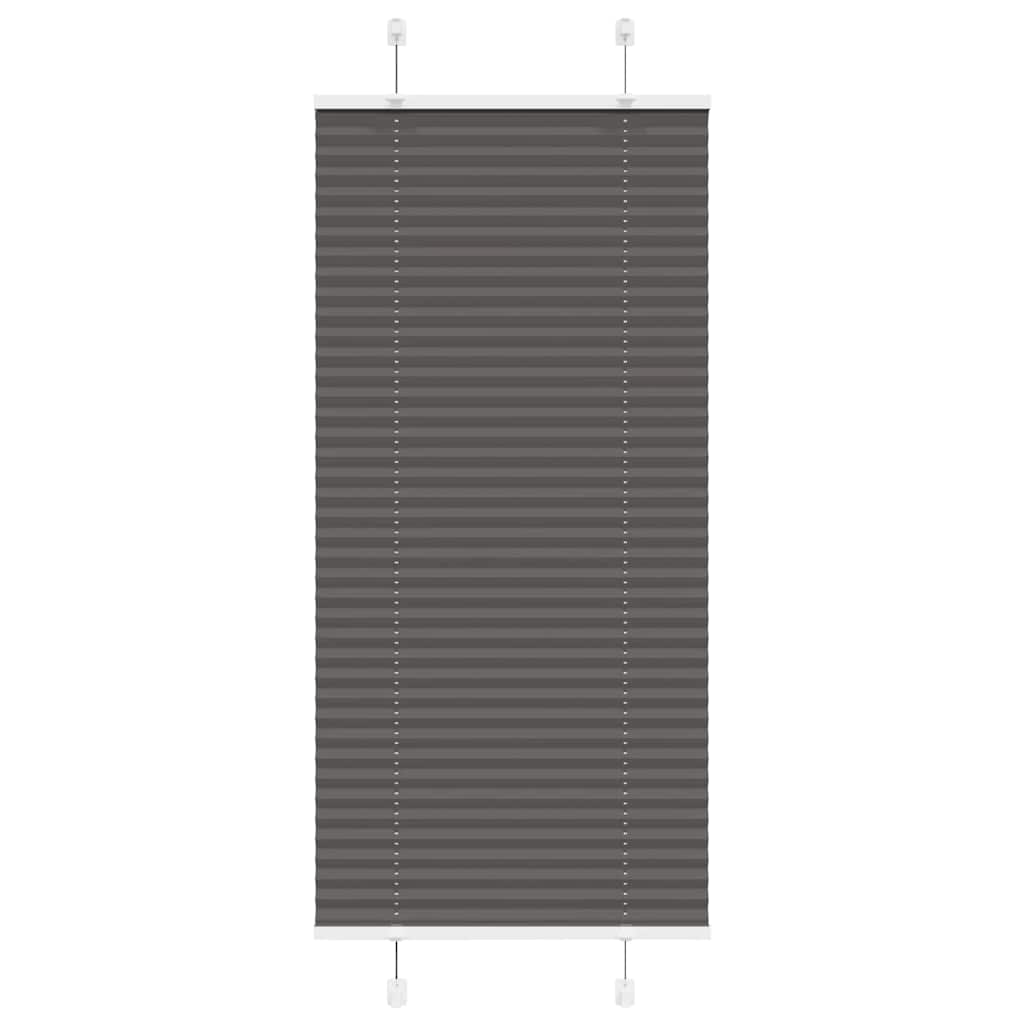 Plisirana roleta crna 55x100 cm širina tkanine 54,4 cm